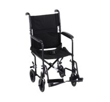 Transport Chair - Nova 319 - 19-in. - STEEL w/Full-Length Arms