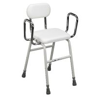 Kitchen Stool - Drive 12455 All-Purpose Stool - REMOVABLE ADJUSTABLE WIDTH ARMS (US/CANADA)