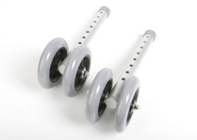 Wheel Attachments, 5 in. [PAIR] - Guardian G07722-8B for BARIATRIC WALKERS