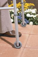 Wheel Attachments, 3 In. Fixed [PAIR] - Guardian G07729M for Folding Walkers