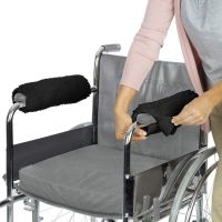 Faux Sheepskin Wheelchair Armrests
