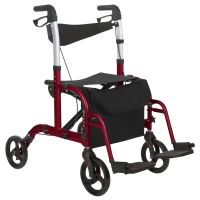 Rollator/Transport Chair - Vive Health MOB1018 - DUAL PURPOSE