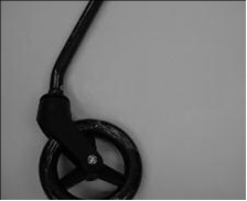 Wheel-Fork Assembly, Front 6 in. - Medline SuperLite Rolling Walker