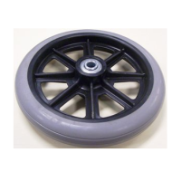 Wheel, Front/Rear - Nova 8-in. V42074D - for Nova ZOOM Rolling Walkers