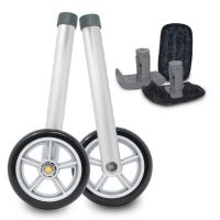            Wheel Attachments, 5-In. Fixed - Universal for Folding Walker Legs