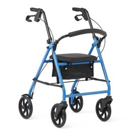 Rolling Walker | Medline MDS86840EBS8 | Steel Rollator Walker