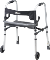 Folding Walker - Drive 10233 Clever-Lite LS w/Flip-up Seat (US/CANADA)