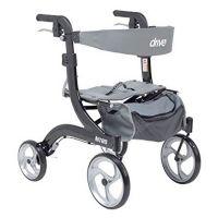 Rollator - Drive RTL10266BK-H Nitro HEMI Rolling Walker - SMALL-SIZE ADULT  (US/CANADA)