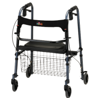 Rolling Walker - Nova 4010 Cruiser De-Light - 4-WHEEL FOLDING w/LOCKING BRAKES